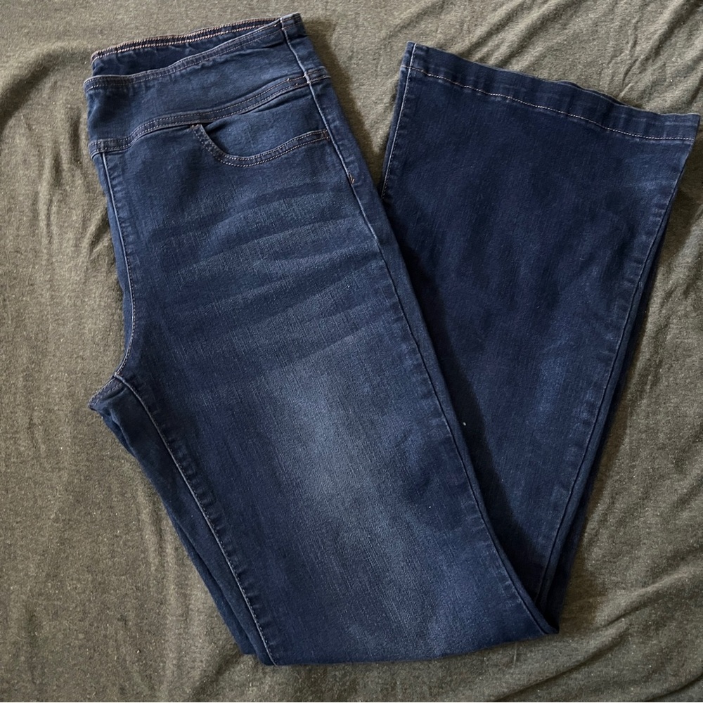 Sofia by Sofia Vergara Dark Blue Boot Cut Jeans